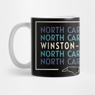 Winston-Salem NC Geometric Repeater Mug